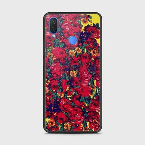 Huawei Y7 Pro 2019 Cover - Floral Series - HQ Ultra Shine Premium Infinity Glass Soft Silicon Borders Case
