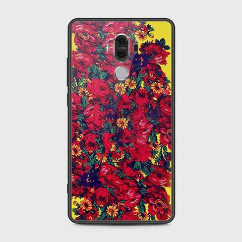 Huawei Mate 9 Cover - Floral Series - HQ Ultra Shine Premium Infinity Glass Soft Silicon Borders Case