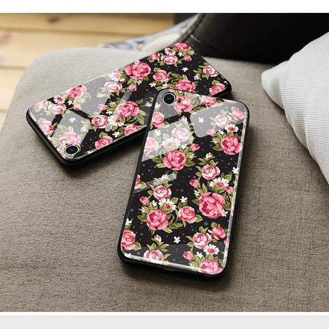 Samsung Galaxy A02 Cover - Floral Series - HQ Ultra Shine Premium Infinity Glass Soft Silicon Borders Case