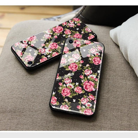 Samsung Galaxy Note 8 Cover - Floral Series - HQ Ultra Shine Premium Infinity Glass Soft Silicon Borders Case