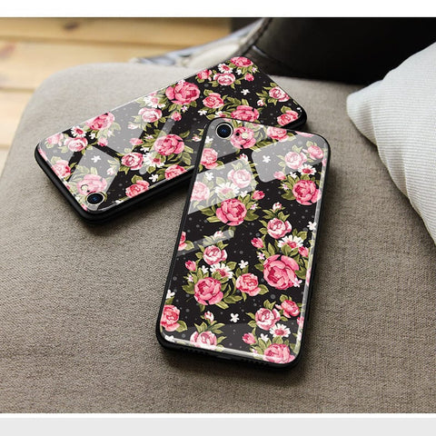 Huawei Y5 Prime 2018 / Y5 2018 / Honor 7S Cover - Floral Series - HQ Ultra Shine Premium Infinity Glass Soft Silicon Borders Case