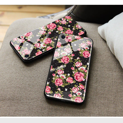 Vivo Y35m Plus Cover- Floral Series - HQ Ultra Shine Premium Infinity Glass Soft Silicon Borders Case