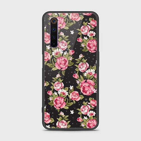 Realme 6 Pro Cover - Floral Series - HQ Ultra Shine Premium Infinity Glass Soft Silicon Borders Case