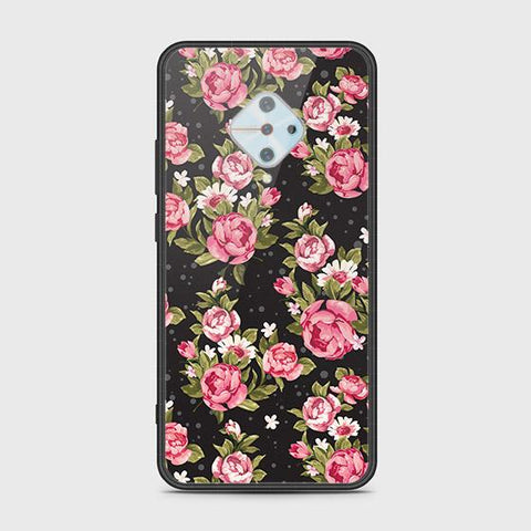 Vivo Y51 Cover - Floral Series - HQ Ultra Shine Premium Infinity Glass Soft Silicon Borders Case