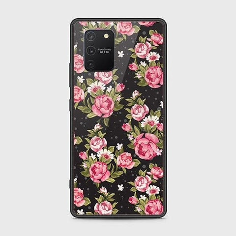 Samsung Galaxy S10 Lite Cover - Floral Series - HQ Ultra Shine Premium Infinity Glass Soft Silicon Borders Case