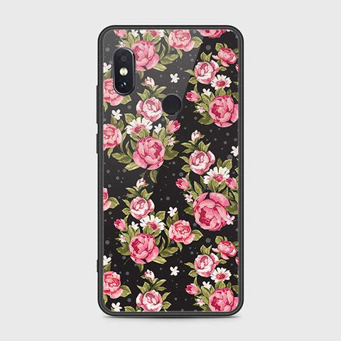 Xiaomi Redmi Note 5 Pro Cover - Floral Series - HQ Ultra Shine Premium Infinity Glass Soft Silicon Borders Case