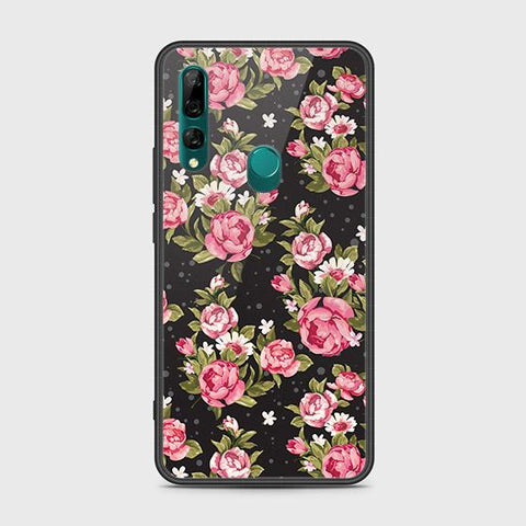 Honor 9X Cover - Floral Series - HQ Ultra Shine Premium Infinity Glass Soft Silicon Borders Case