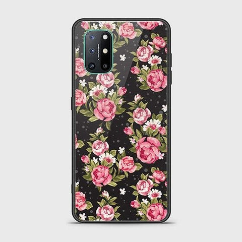 OnePlus 8T Cover - Floral Series - HQ Ultra Shine Premium Infinity Glass Soft Silicon Borders Case