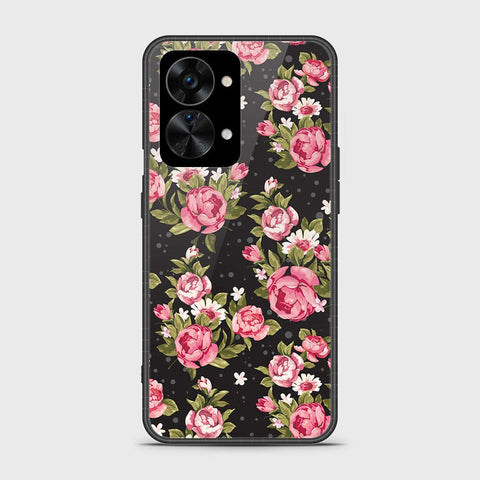 OnePlus Nord 2T Cover - Floral Series - HQ Ultra Shine Premium Infinity Glass Soft Silicon Borders Case