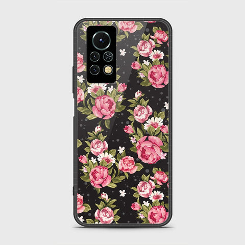 Infinix Note 11s Cover- Floral Series - HQ Ultra Shine Premium Infinity Glass Soft Silicon Borders Case