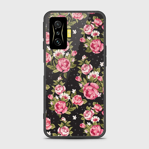 Xiaomi Poco F4 GT Cover- Floral Series - HQ Ultra Shine Premium Infinity Glass Soft Silicon Borders Case