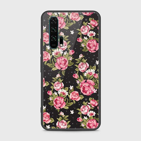 Honor 20 Pro Cover - Floral Series - HQ Ultra Shine Premium Infinity Glass Soft Silicon Borders Case