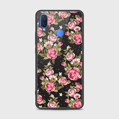 Huawei Nova 3i / P Smart Plus Cover - Floral Series - HQ Ultra Shine Premium Infinity Glass Soft Silicon Borders Case