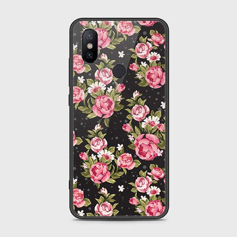 Xiaomi Mi A2 / Mi 6X Cover - Floral Series - HQ Ultra Shine Premium Infinity Glass Soft Silicon Borders Case