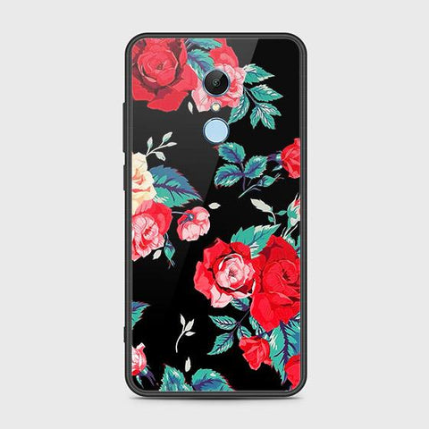 Xiaomi Redmi Note 5 / Redmi 5 Plus Cover - Floral Series - HQ Ultra Shine Premium Infinity Glass Soft Silicon Borders Case