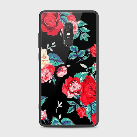 Xiaomi Redmi Note 4 / 4X Cover - Floral Series - HQ Ultra Shine Premium Infinity Glass Soft Silicon Borders Case