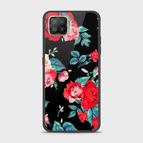 Oppo A93 Cover - Floral Series - HQ Ultra Shine Premium Infinity Glass Soft Silicon Borders Case