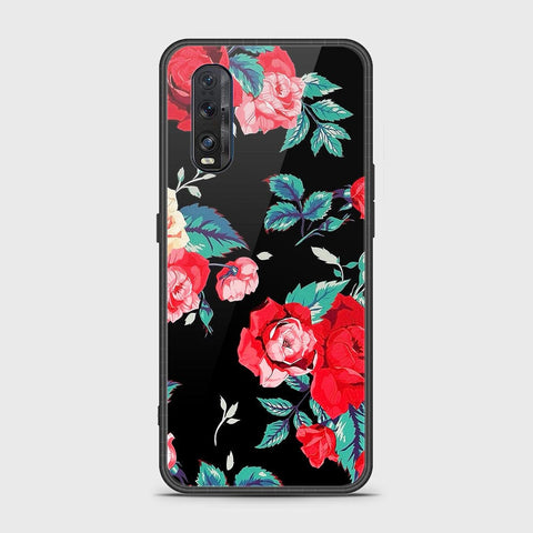 Oppo Find X2 Cover- Floral Series - HQ Ultra Shine Premium Infinity Glass Soft Silicon Borders Case