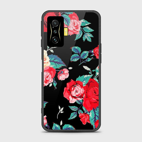 Xiaomi Poco F4 GT Cover- Floral Series - HQ Ultra Shine Premium Infinity Glass Soft Silicon Borders Case