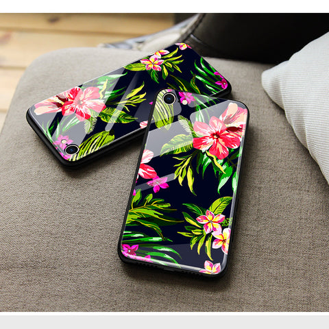 Vivo Y35m Plus Cover- Floral Series - HQ Ultra Shine Premium Infinity Glass Soft Silicon Borders Case