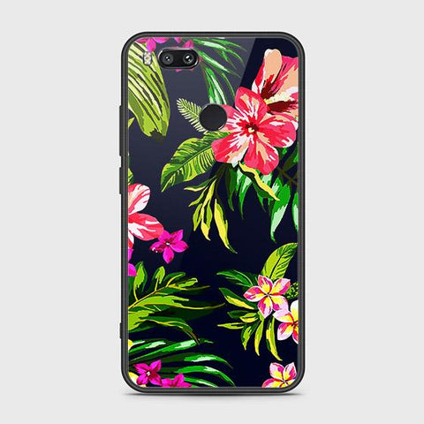 Xiaomi Mi A1 / Mi 5X Cover - Floral Series - HQ Ultra Shine Premium Infinity Glass Soft Silicon Borders Case