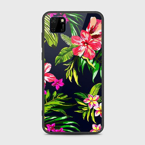 Honor 9S Cover - Floral Series - HQ Ultra Shine Premium Infinity Glass Soft Silicon Borders Case