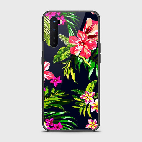 OnePlus Nord Cover- Floral Series - HQ Ultra Shine Premium Infinity Glass Soft Silicon Borders Case