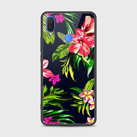 Huawei Y7 Pro 2019 Cover - Floral Series - HQ Ultra Shine Premium Infinity Glass Soft Silicon Borders Case