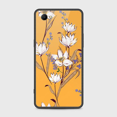 Oppo A3 Cover - Floral Series - HQ Ultra Shine Premium Infinity Glass Soft Silicon Borders Case