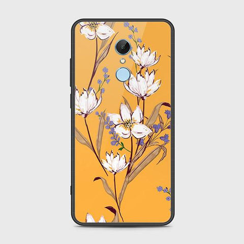 Xiaomi Redmi 5 Cover - Floral Series - HQ Ultra Shine Premium Infinity Glass Soft Silicon Borders Case