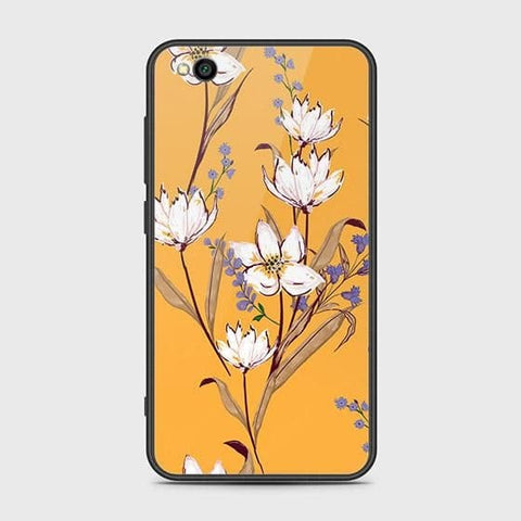 Xiaomi Redmi Go Cover - Floral Series - HQ Ultra Shine Premium Infinity Glass Soft Silicon Borders Case