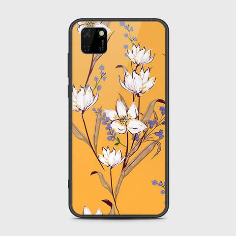 Honor 9S Cover - Floral Series - HQ Ultra Shine Premium Infinity Glass Soft Silicon Borders Case