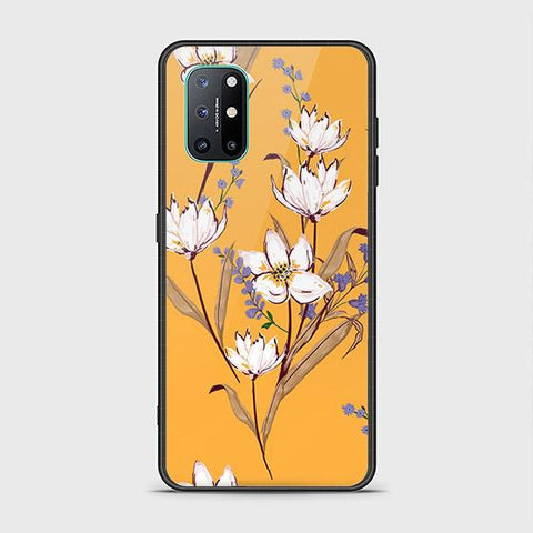 OnePlus 8T Cover - Floral Series - HQ Ultra Shine Premium Infinity Glass Soft Silicon Borders Case