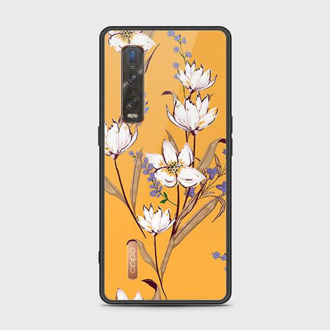 Oppo Find X2 Pro Cover - Floral Series - HQ Ultra Shine Premium Infinity Glass Soft Silicon Borders Case