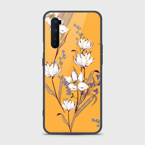 OnePlus Nord Cover- Floral Series - HQ Ultra Shine Premium Infinity Glass Soft Silicon Borders Case