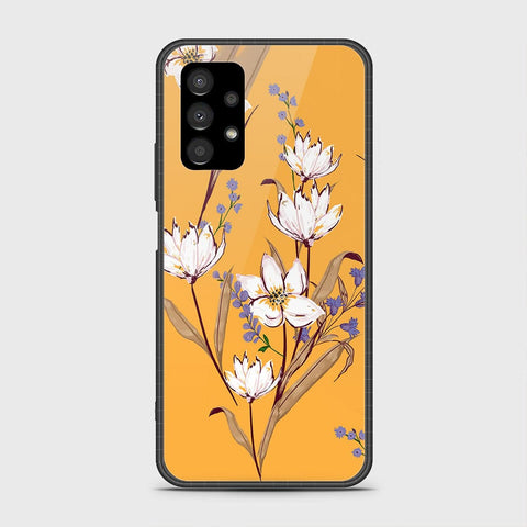 Samsung Galaxy A13 4G Cover- Floral Series - HQ Ultra Shine Premium Infinity Glass Soft Silicon Borders Case