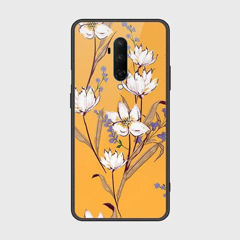 OnePlus 7T Pro Cover - Floral Series - HQ Ultra Shine Premium Infinity Glass Soft Silicon Borders Case