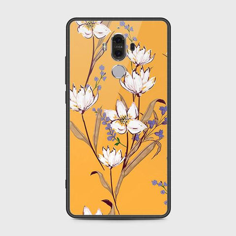 Huawei Mate 9 Cover - Floral Series - HQ Ultra Shine Premium Infinity Glass Soft Silicon Borders Case