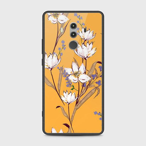 Huawei Mate 10 Pro Cover - Floral Series - HQ Ultra Shine Premium Infinity Glass Soft Silicon Borders Case