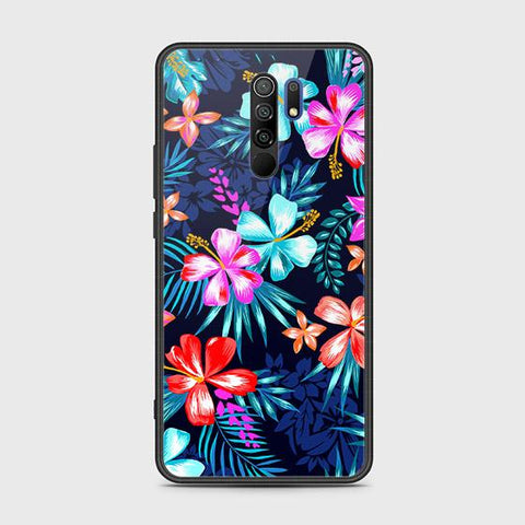 Xiaomi Poco M2 Cover - Floral Series - HQ Ultra Shine Premium Infinity Glass Soft Silicon Borders Case