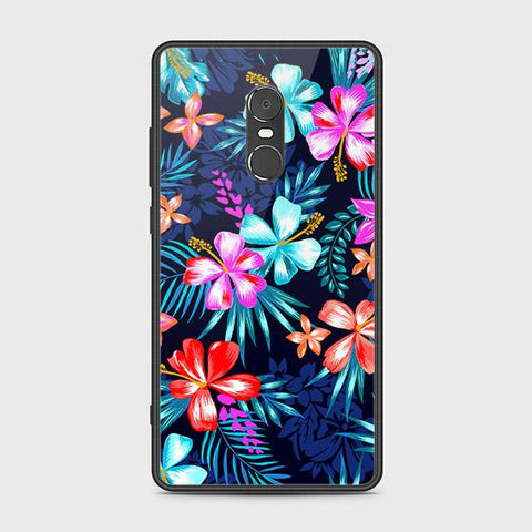 Xiaomi Redmi Note 4 / 4X Cover - Floral Series - HQ Ultra Shine Premium Infinity Glass Soft Silicon Borders Case