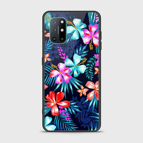 OnePlus 8T Cover - Floral Series - HQ Ultra Shine Premium Infinity Glass Soft Silicon Borders Case