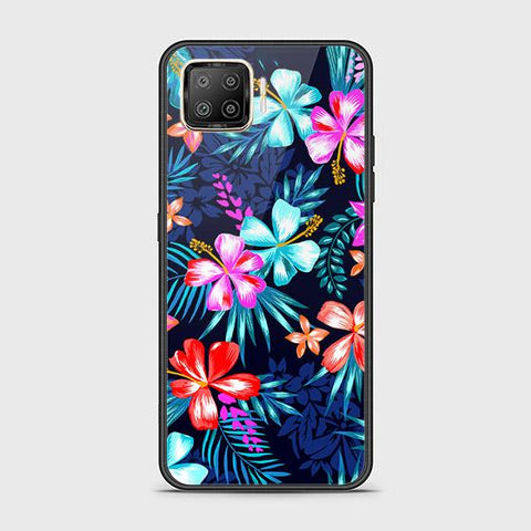 Oppo A73 Cover - Floral Series - HQ Ultra Shine Premium Infinity Glass Soft Silicon Borders Case