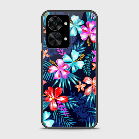 OnePlus Nord 2T Cover - Floral Series - HQ Ultra Shine Premium Infinity Glass Soft Silicon Borders Case
