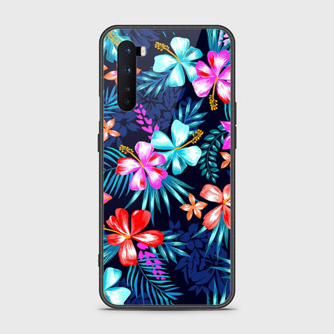 OnePlus Nord Cover- Floral Series - HQ Ultra Shine Premium Infinity Glass Soft Silicon Borders Case