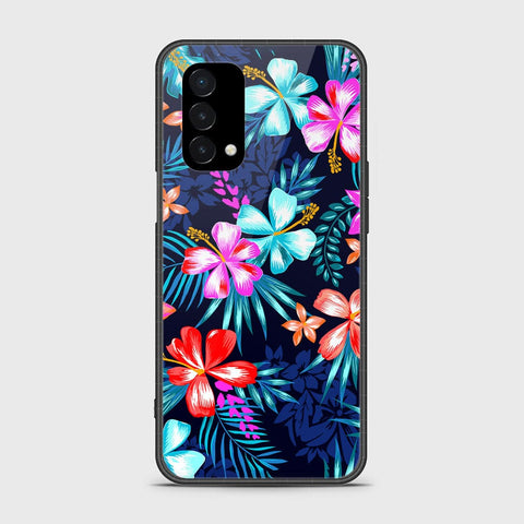 OnePlus Nord N200 5G Cover- Floral Series - HQ Ultra Shine Premium Infinity Glass Soft Silicon Borders Case