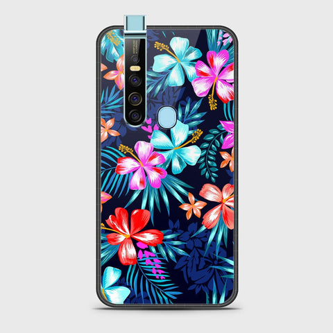 Tecno Camon 15 Pro Cover- Floral Series - HQ Ultra Shine Premium Infinity Glass Soft Silicon Borders Case