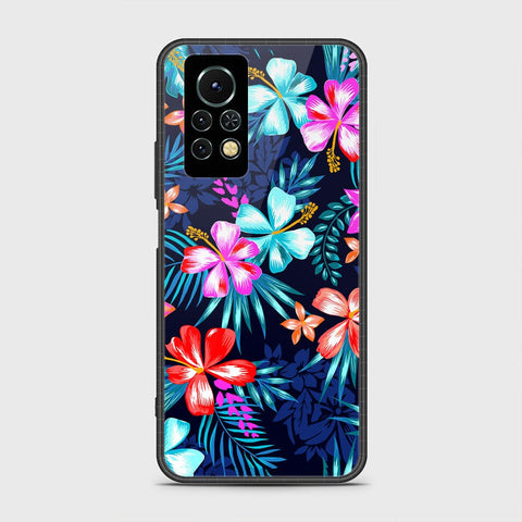 Infinix Note 11s Cover- Floral Series - HQ Ultra Shine Premium Infinity Glass Soft Silicon Borders Case