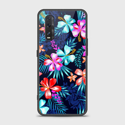 Oppo Find X2 Cover- Floral Series - HQ Ultra Shine Premium Infinity Glass Soft Silicon Borders Case