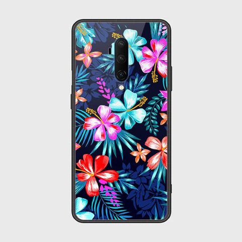 OnePlus 7T Pro Cover - Floral Series - HQ Ultra Shine Premium Infinity Glass Soft Silicon Borders Case